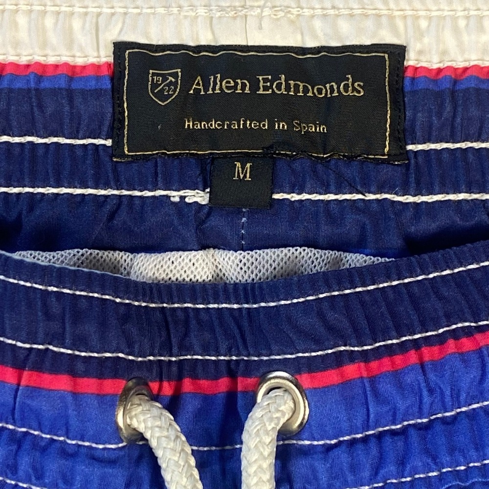 Allen Edmonds Mens Swim Trunks M Blue Anchor Stripe Board Shorts Bundle 2pk - Picture 10 of 16